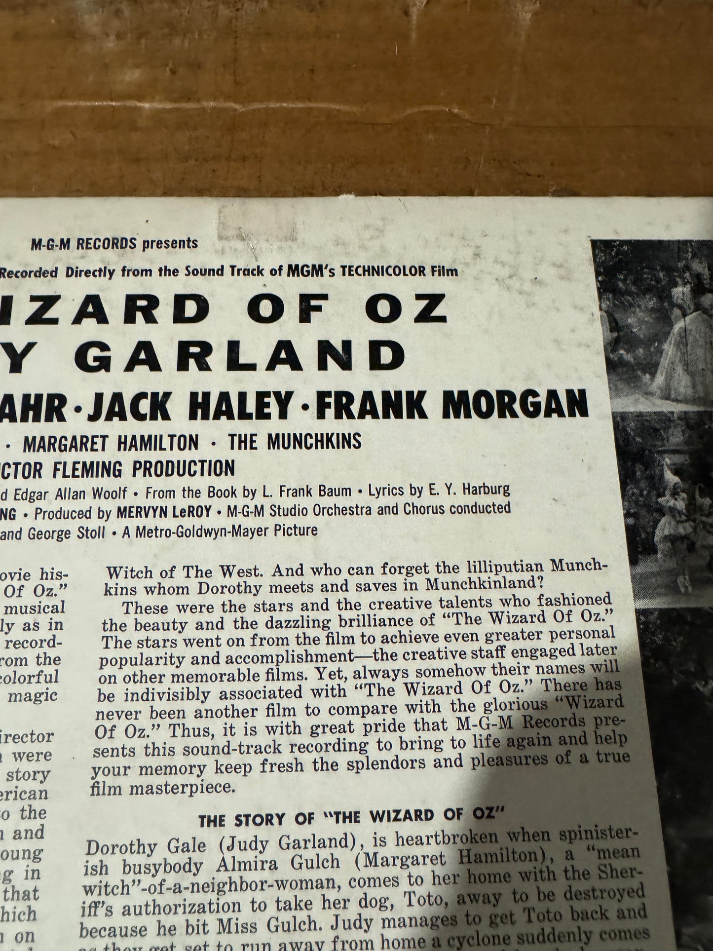 The Wizard of OZ LP Various Artist -RARE- Vintage