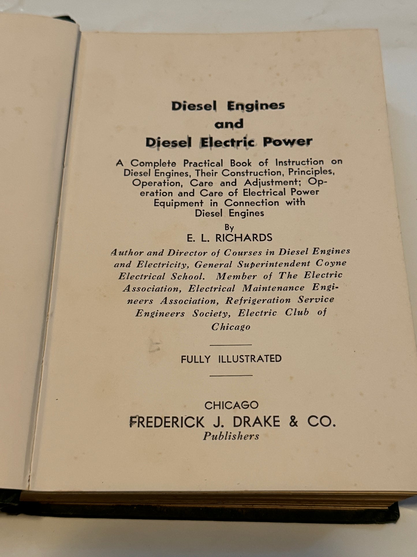 Diesel Engines and Diesel Electric Power by Richards 1941