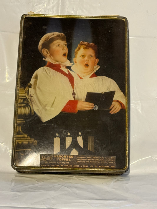 Edward Sharp & Sons Ltd. Choir Boys tin, Made in England Vintage