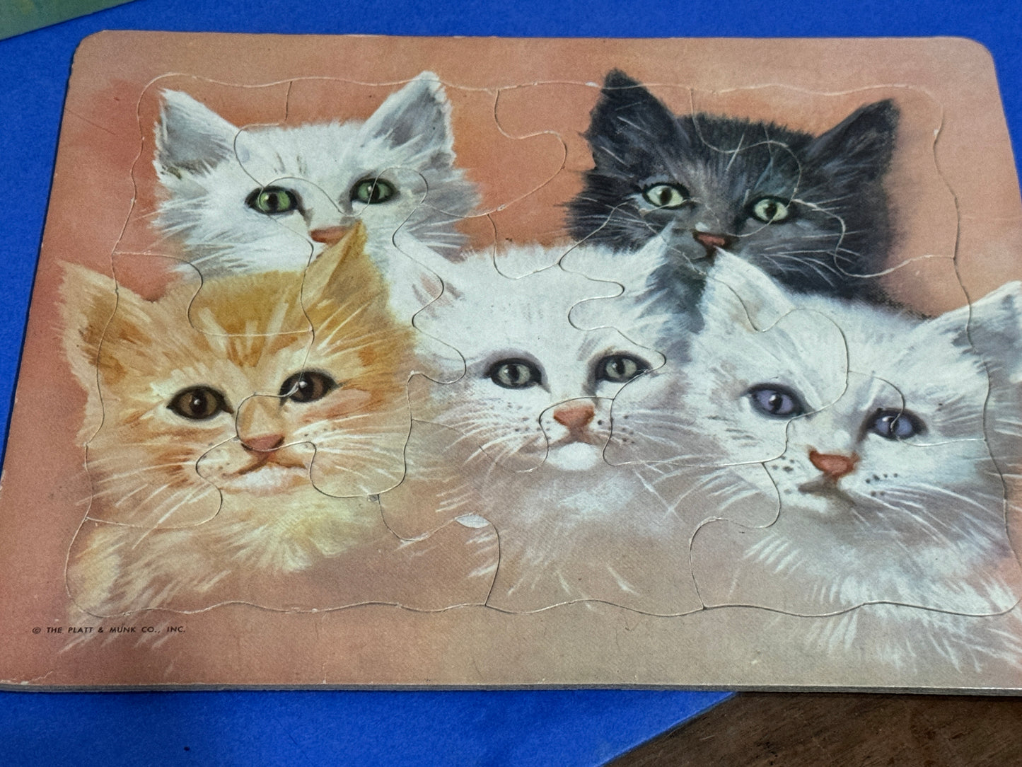 Animal Puzzles Platt and Munk Co Inc. Tray Puzzles (Lot of 4) - VINTAGE