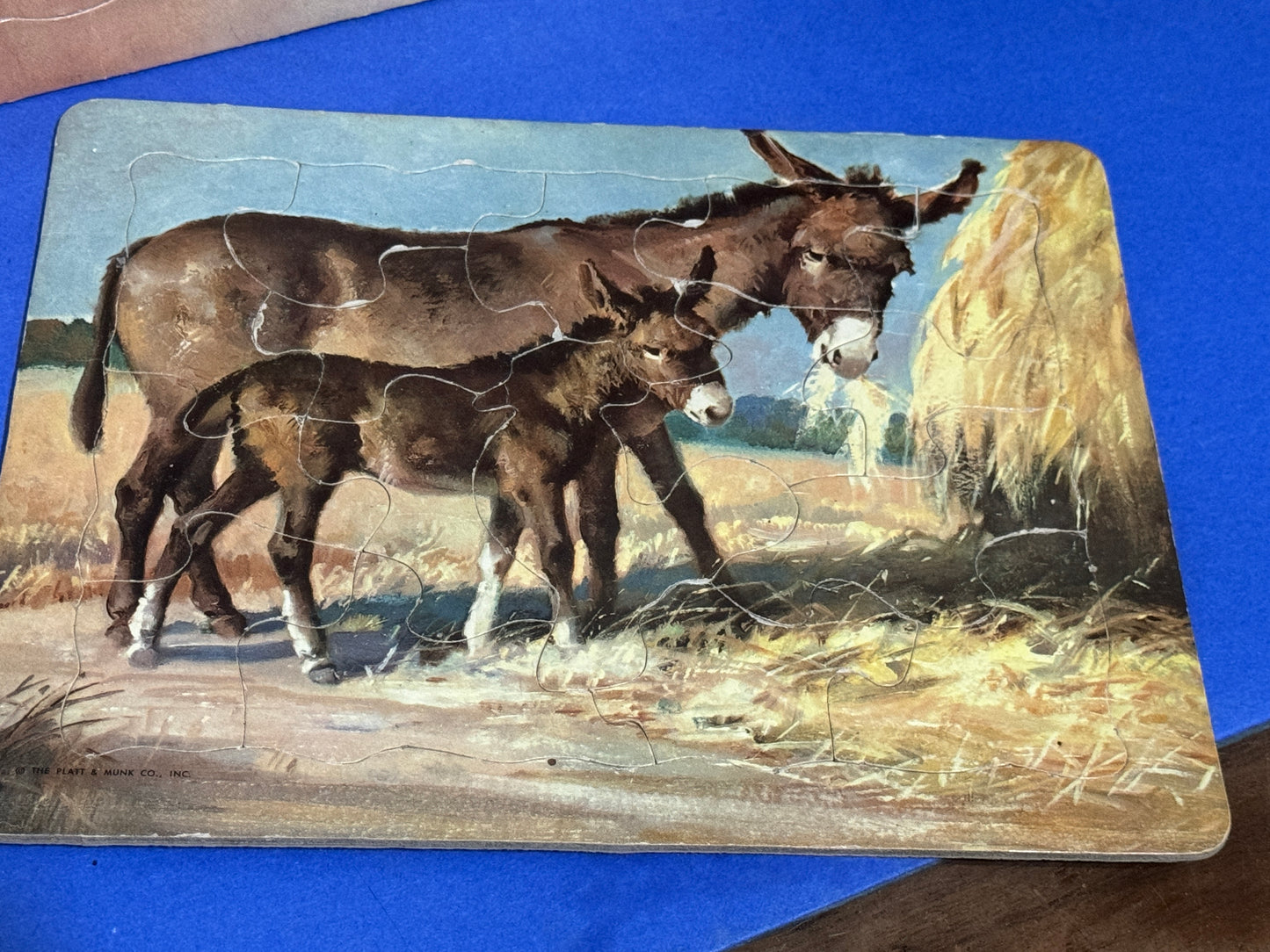 Animal Puzzles Platt and Munk Co Inc. Tray Puzzles (Lot of 4) - VINTAGE