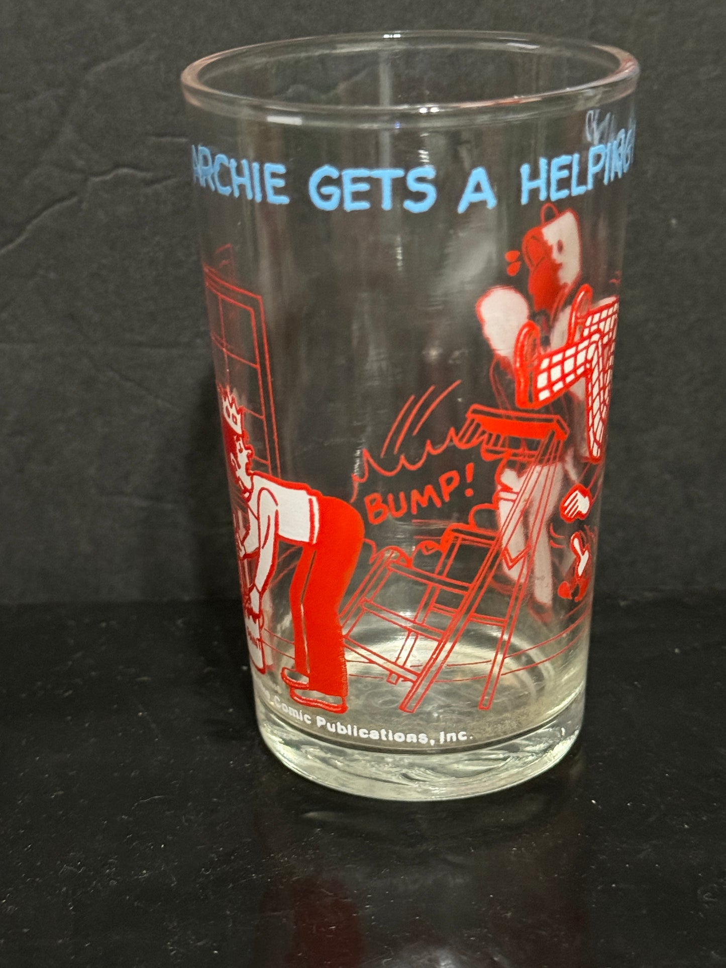 Archie Comics Vintage Welch's Jelly Glass 1971 Embossed Bottom Various