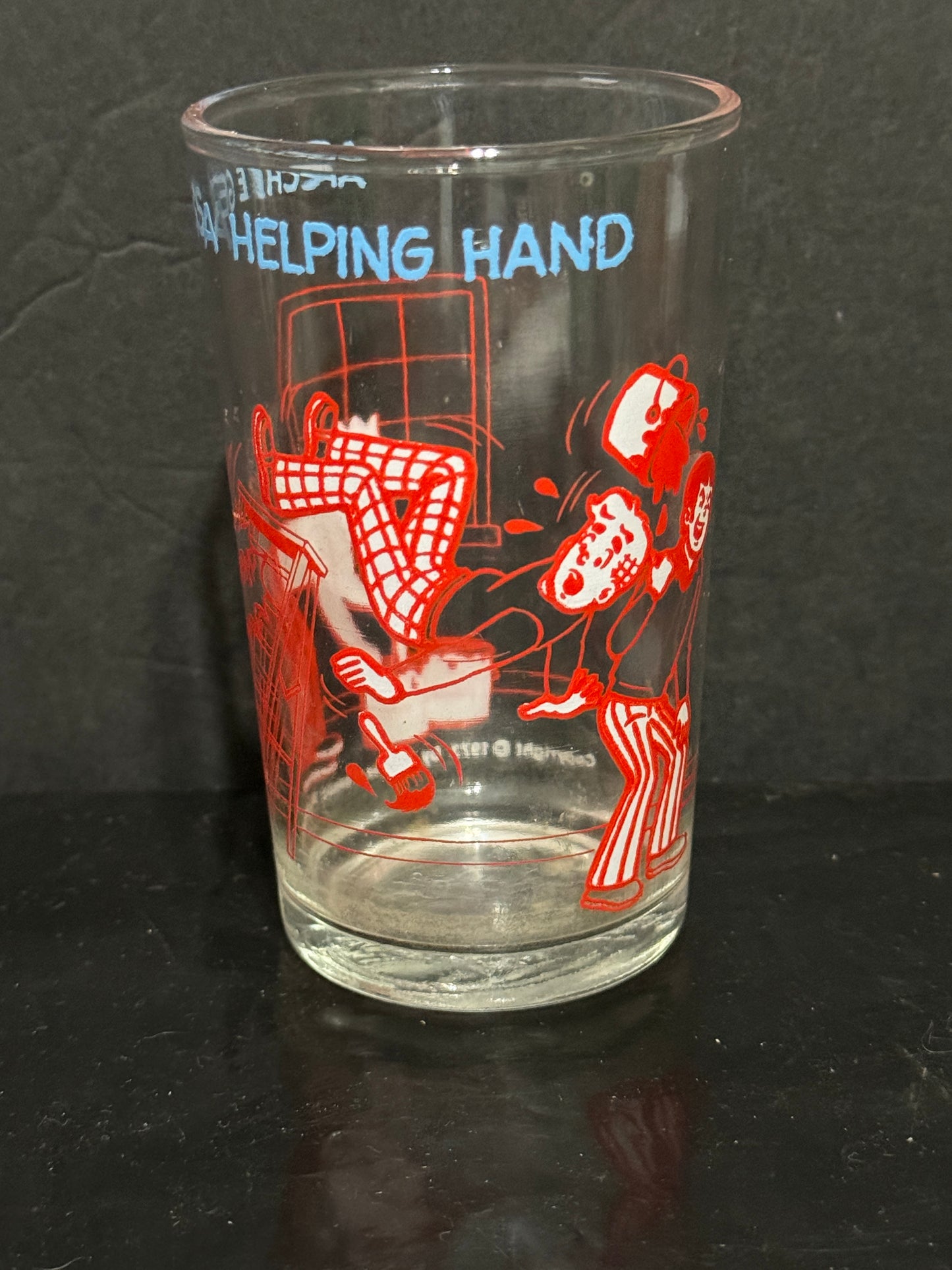 Archie Comics Vintage Welch's Jelly Glass 1971 Embossed Bottom Various