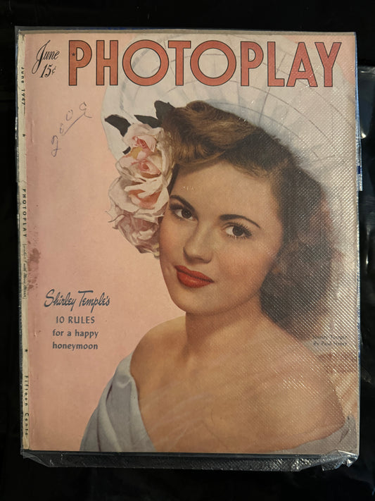 Photoplay June issue COVER Shirley Temple's 10 Rules