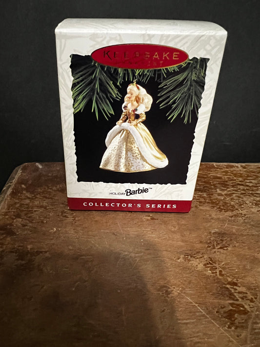 Barbie 1994 Holiday Hallmark Keepsake Ornament Collector’s Series Org Box