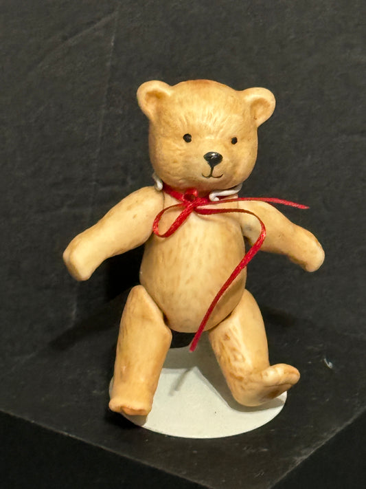 Small Toy Bear Articulated - Porcelain - Vintage