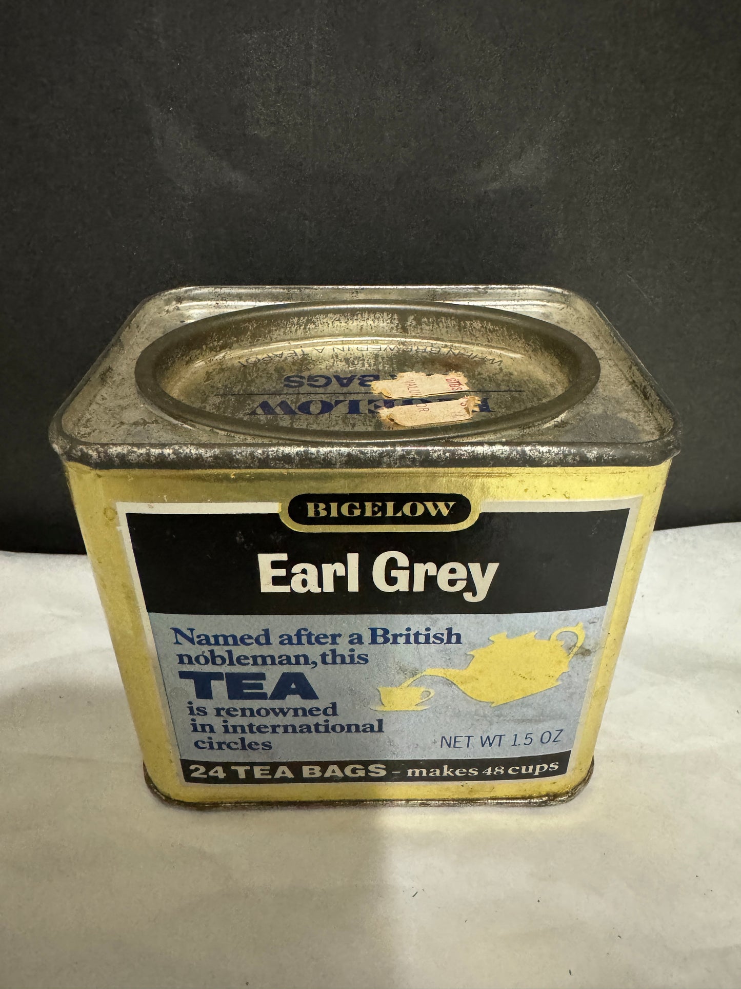 Bigelow Earl Grey Tin (Empty)