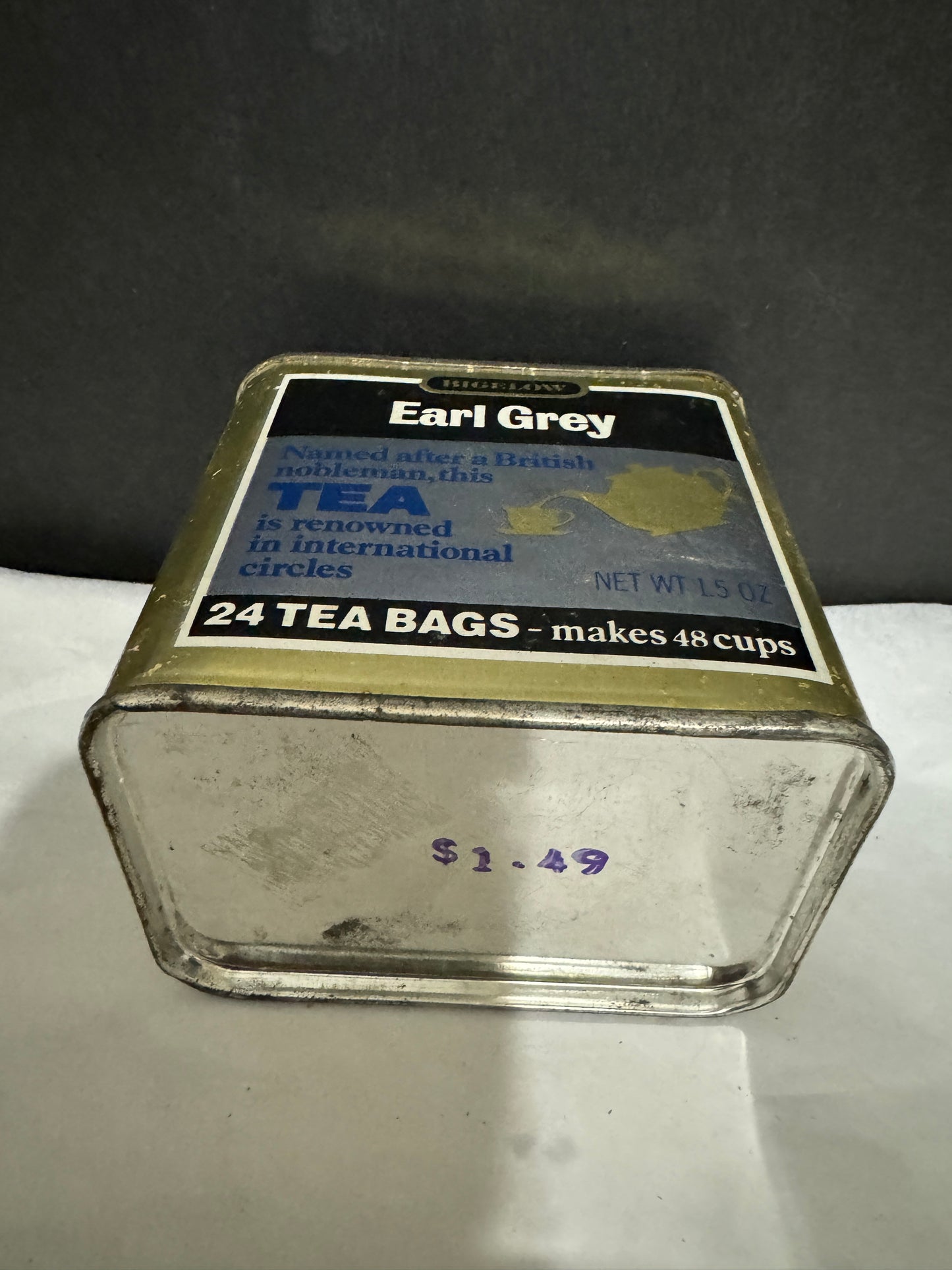 Bigelow Earl Grey Tin (Empty)