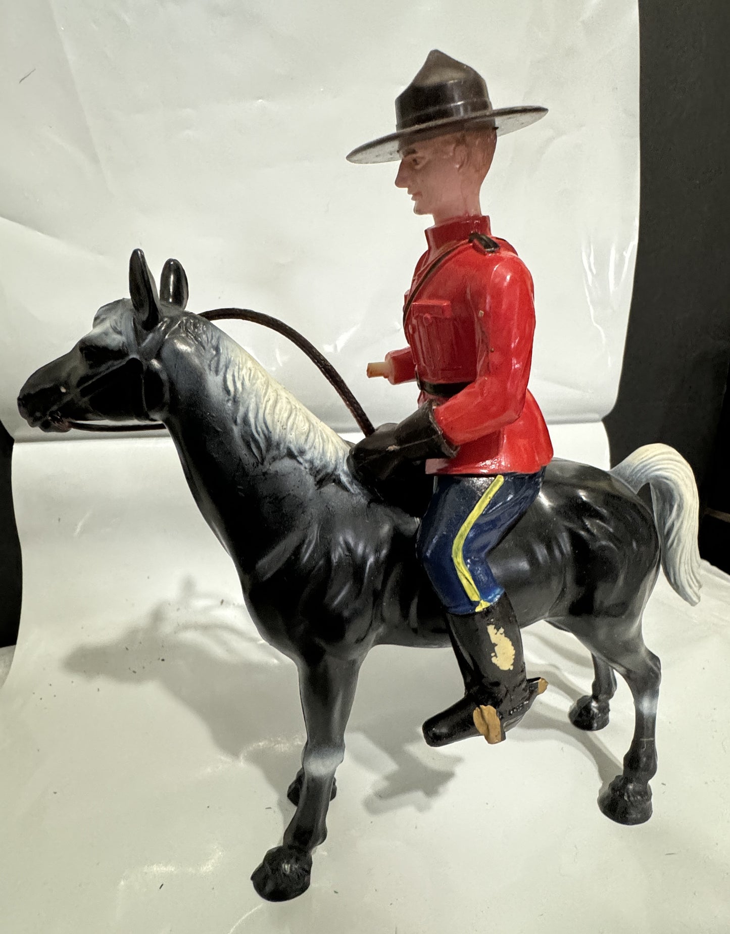 Canadian Mountie Police Solder Rider Horse Saddle Figure Tadoussac PQ Hong Kong