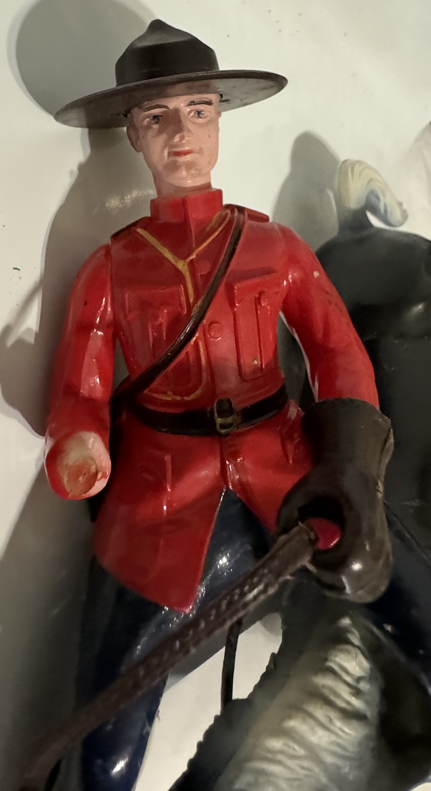 Canadian Mountie Police Solder Rider Horse Saddle Figure Tadoussac PQ Hong Kong