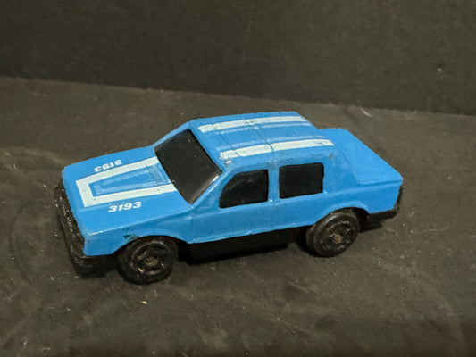 Toy Car Blue 3193 with White Stripes