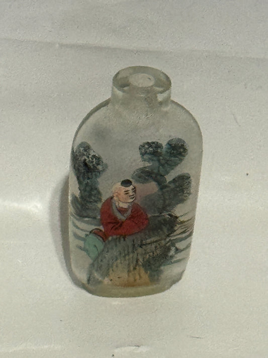 Chinese Reverse Painted Glass - Vintage