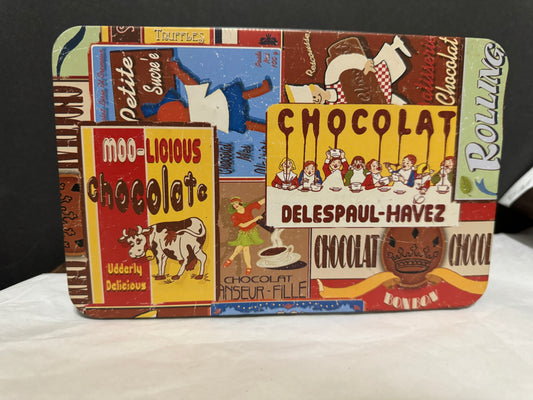 Moo-Licius Chocolate Delespaul-Havez Bonbon Tin (Empty) - Vintage