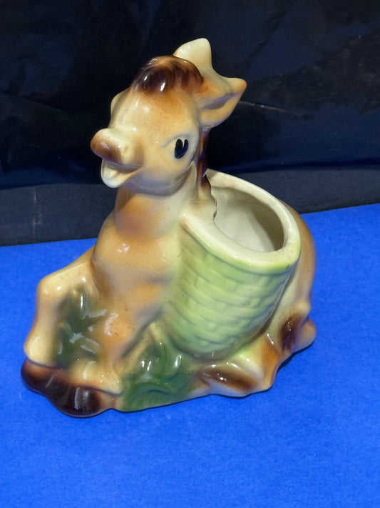 Donkey Planter Shawnee Pottery - VINTAGE