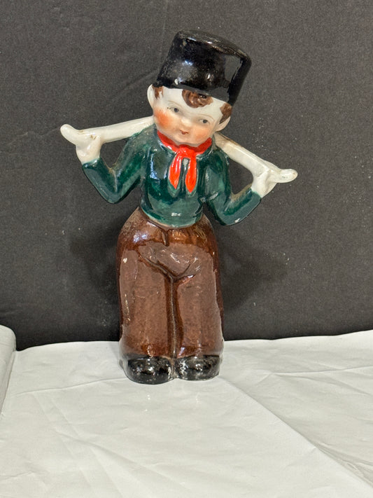 Frozen Charlotte Penny Doll Dutch Boy Bisque Japan Vintage