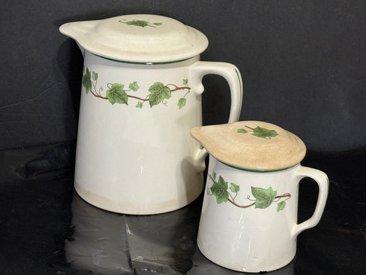 Coffee & Tea Pot Green Ivy Harker Pottery Hotoven Cookware