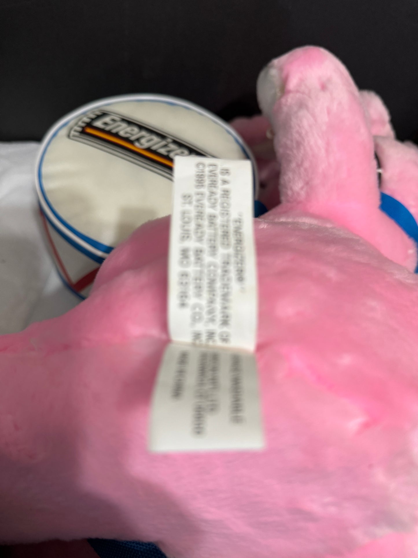 Pink Energizer Bunny Plush Promotional Display 24" (NEW) 1996 Vintage