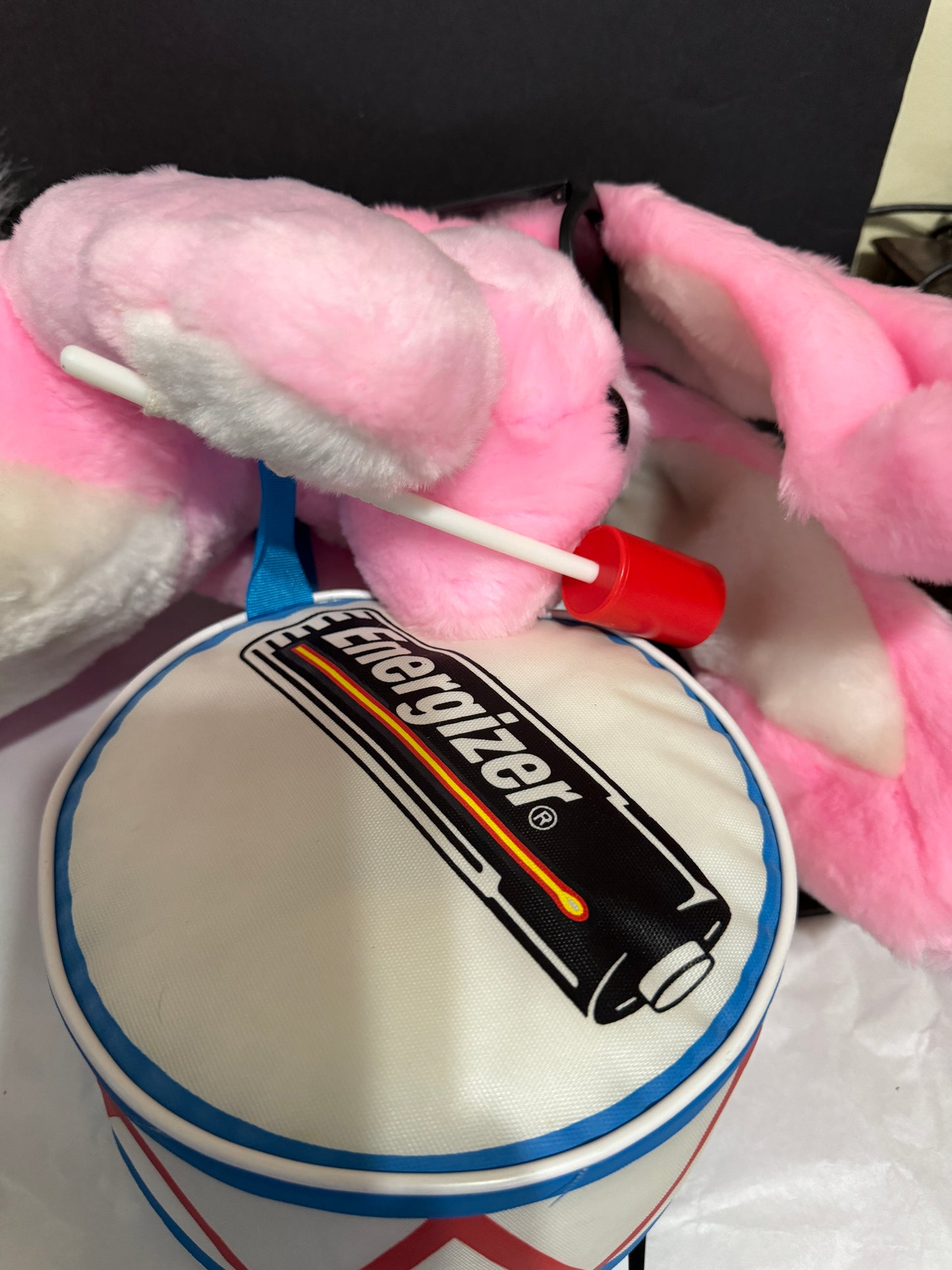 Pink Energizer Bunny Plush Promotional Display 24" (NEW) 1996 Vintage