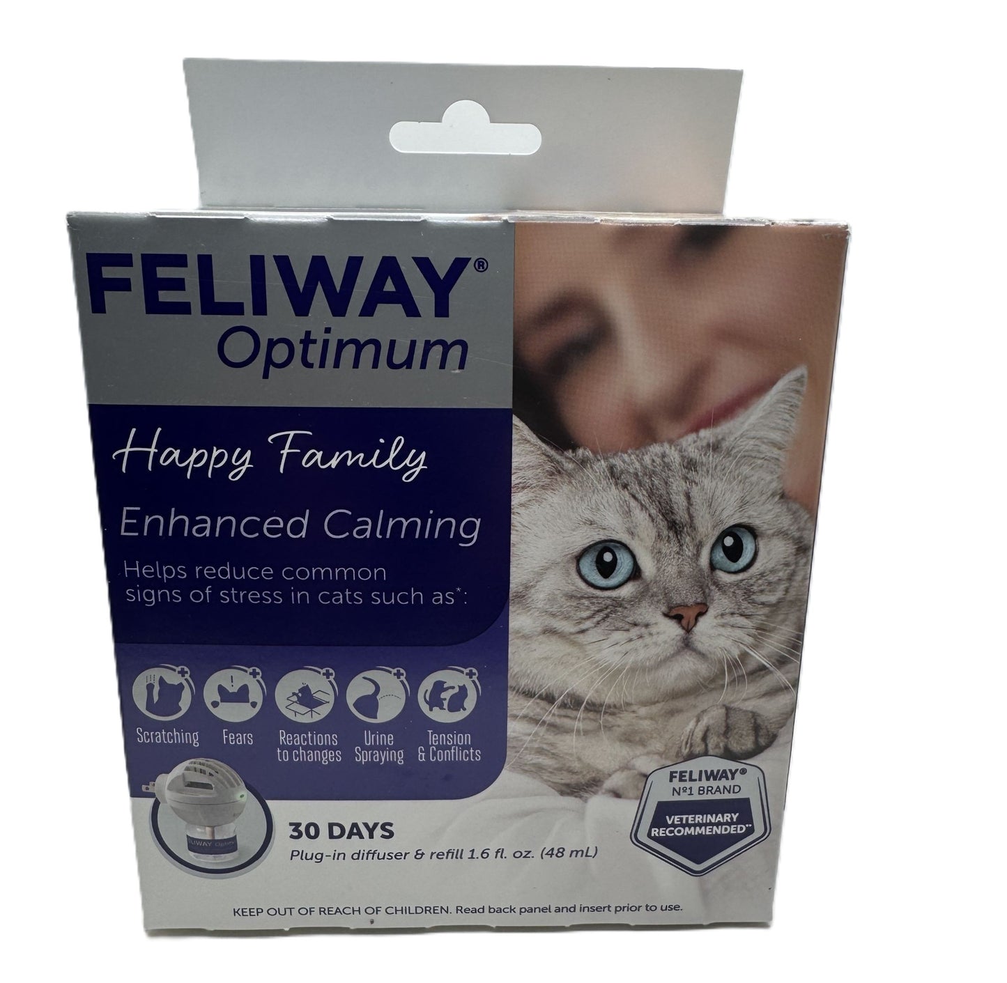 Feliway Optimum Enhanced Calming Diffuser and refill