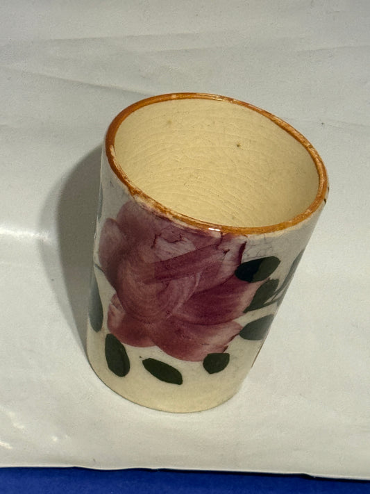 Ceramic Floral Japanese Tea Sake Cup - Made in Japan - VINTAGE