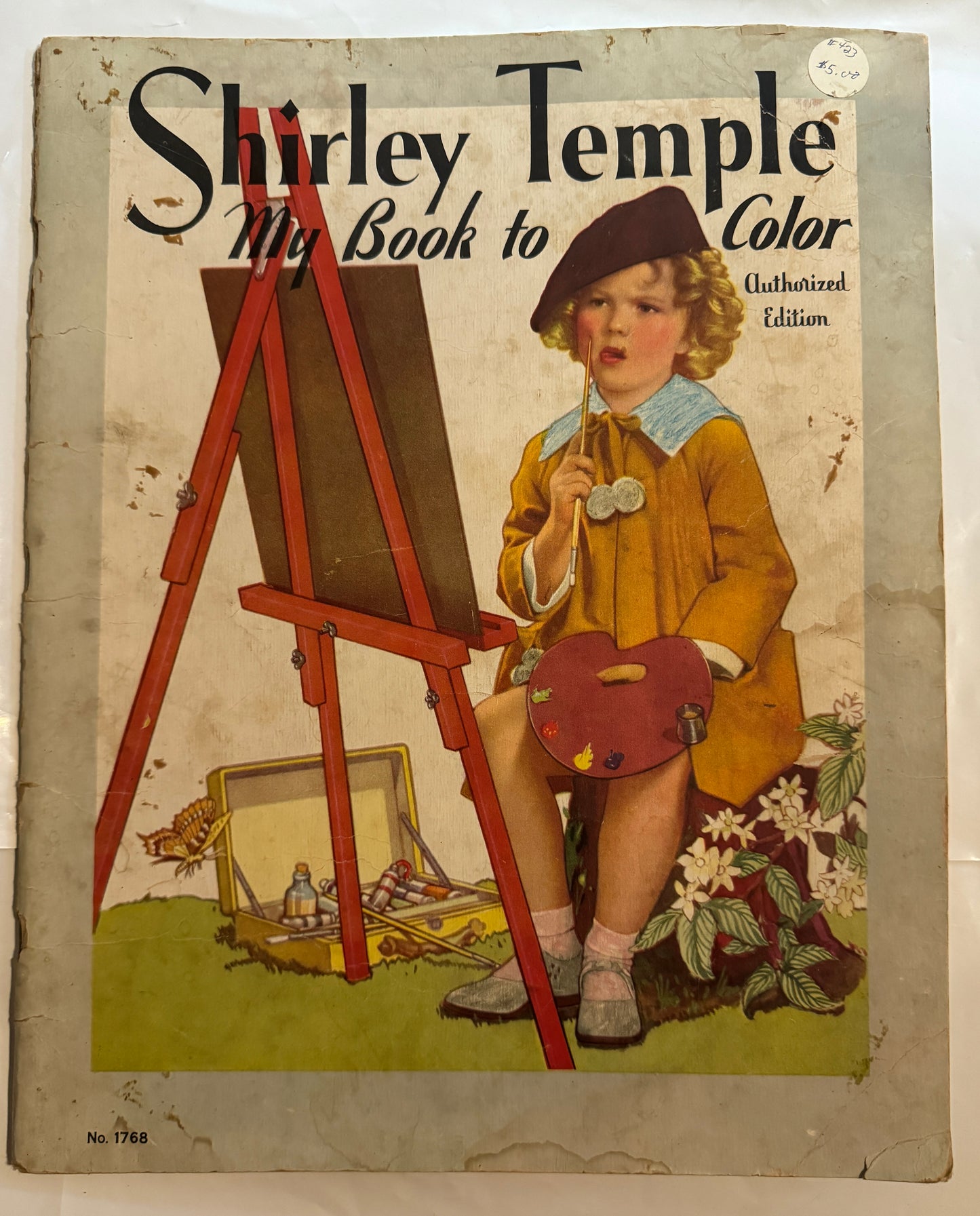 Shirley Temple Coloring Book My Book To Color 1937 Vintage