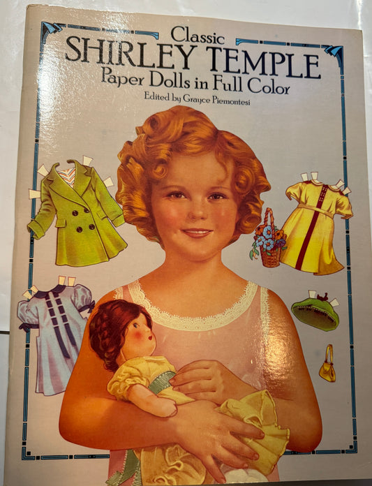 Shirley Temple Paper Dolls In Full Color New Uncut 1986 Vintage