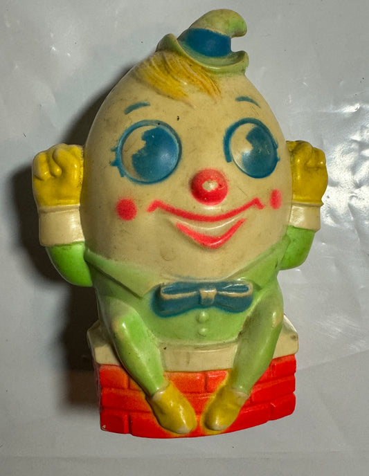 Humpty Dumpty Plastic Baby Rattle 1970 Vintage