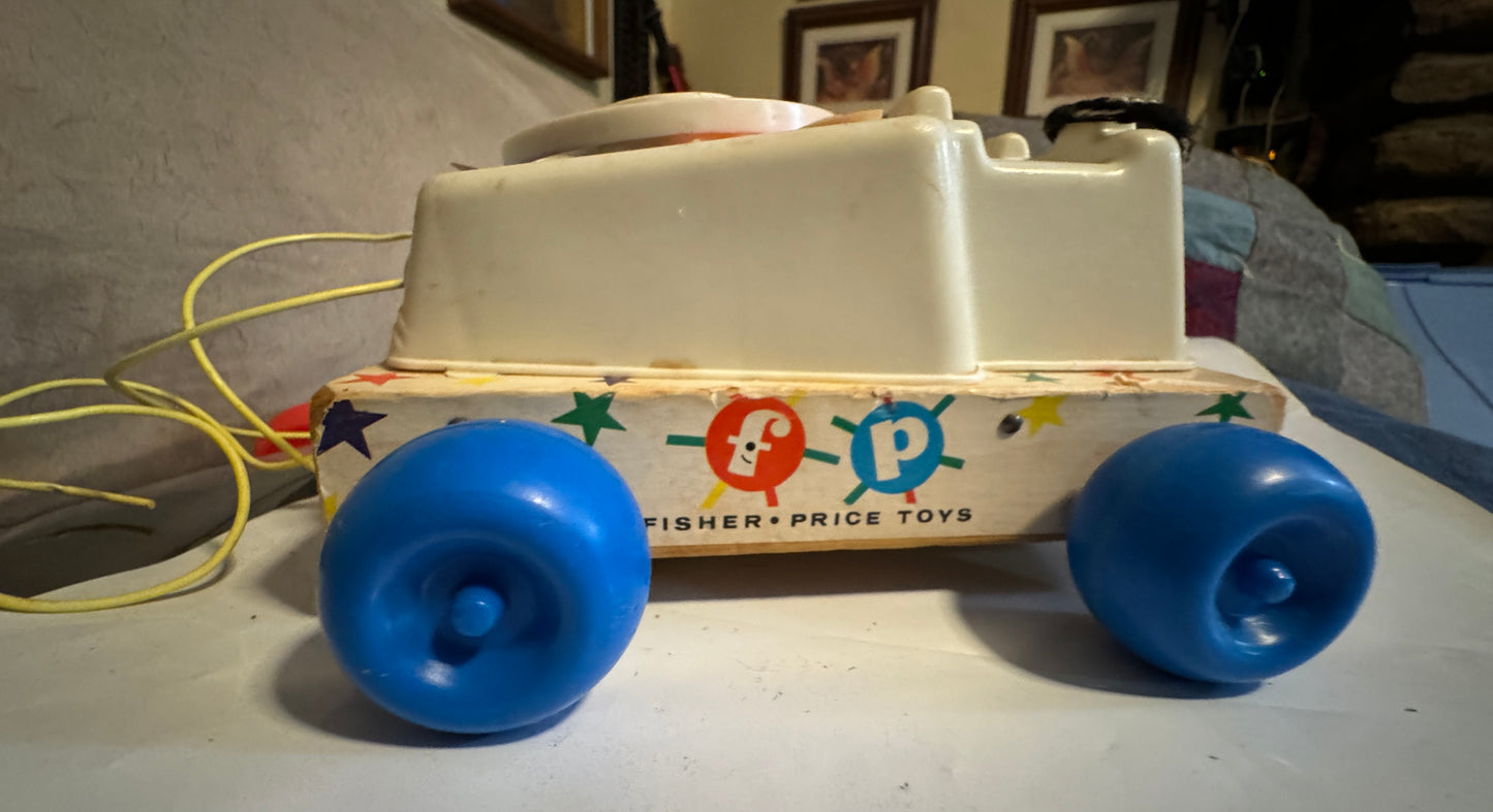 Chatter Box Pull Along Telephone Fisher Price Vintage 1961-1985