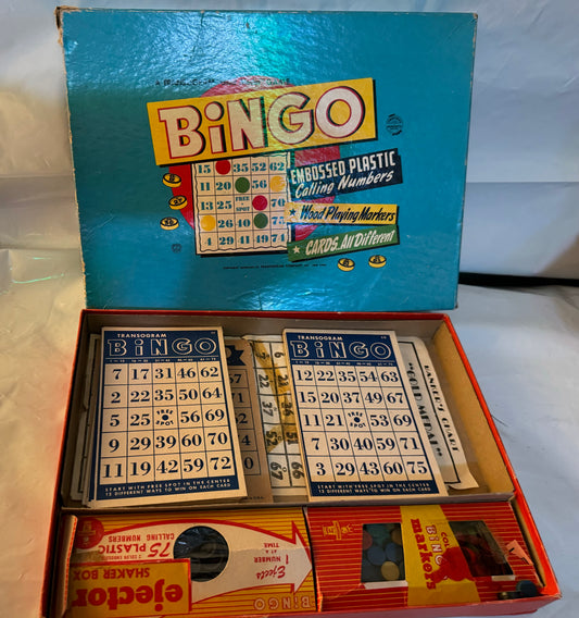 BINGO A Transogram Board Game, 1948, Original Box