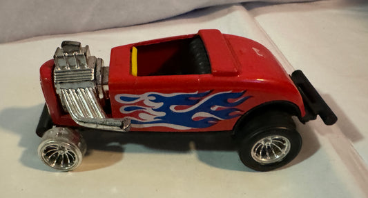 Tootsietoys Red HotRod w/Blue and White Flames