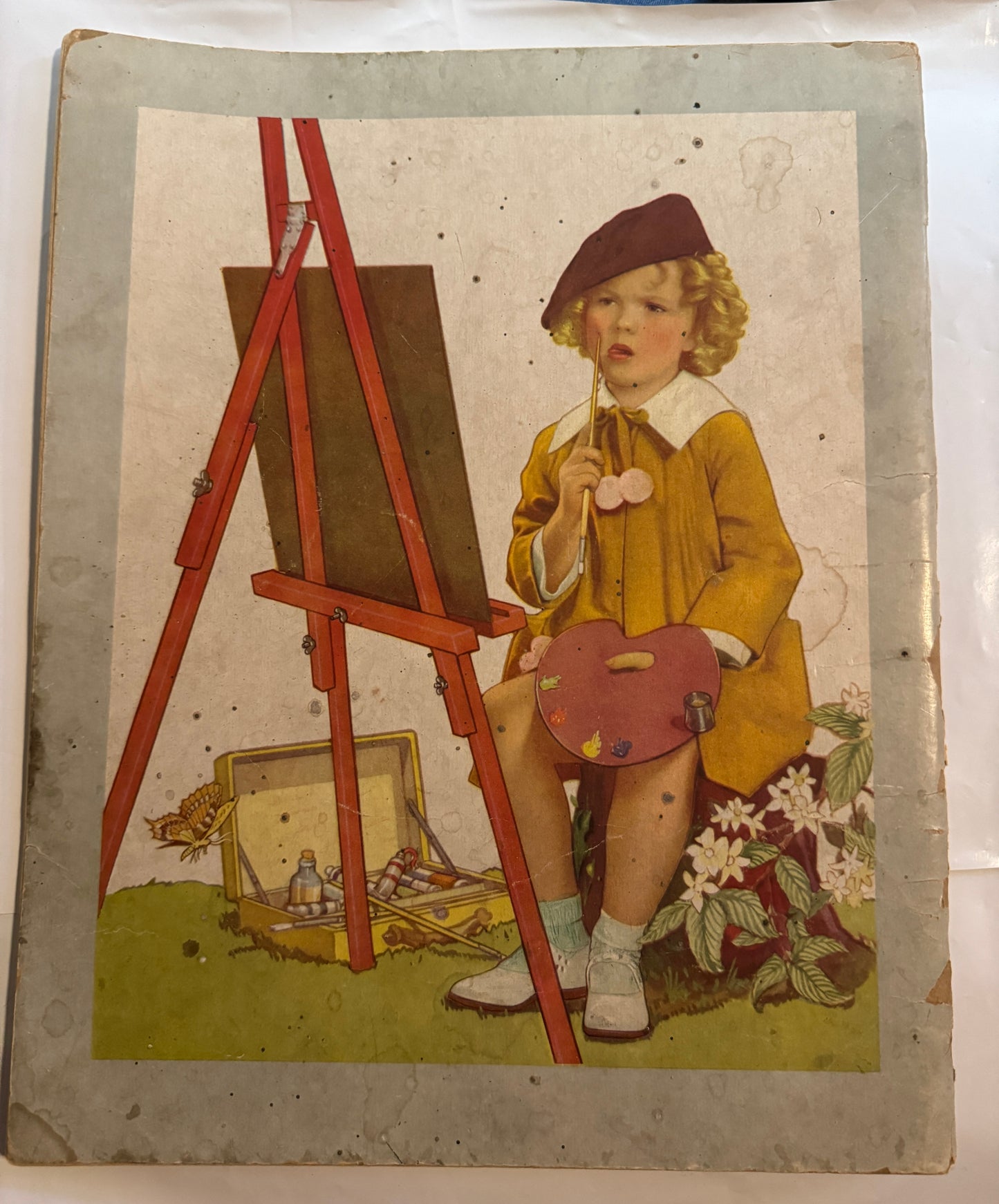 Shirley Temple Coloring Book My Book To Color 1937 Vintage