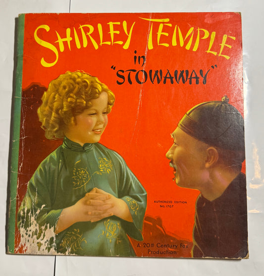 Shirley Temple in "Stowaway"  Softcover Vintage 1937