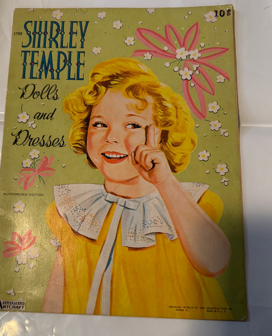 Shirley Temple Paper Dolls & Dresses,  #1727 Vintage