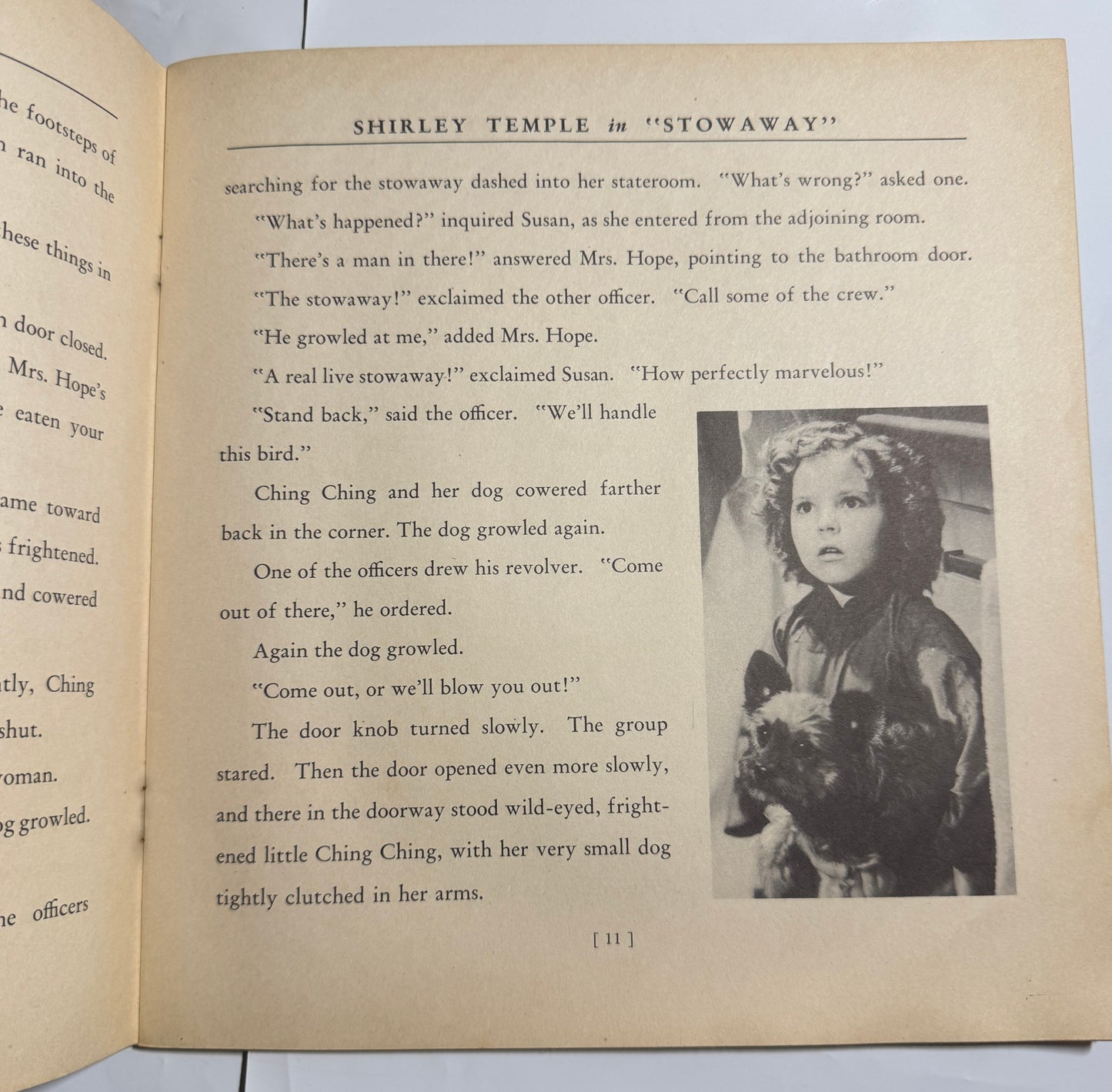 Shirley Temple in "Stowaway"  Softcover Vintage 1937