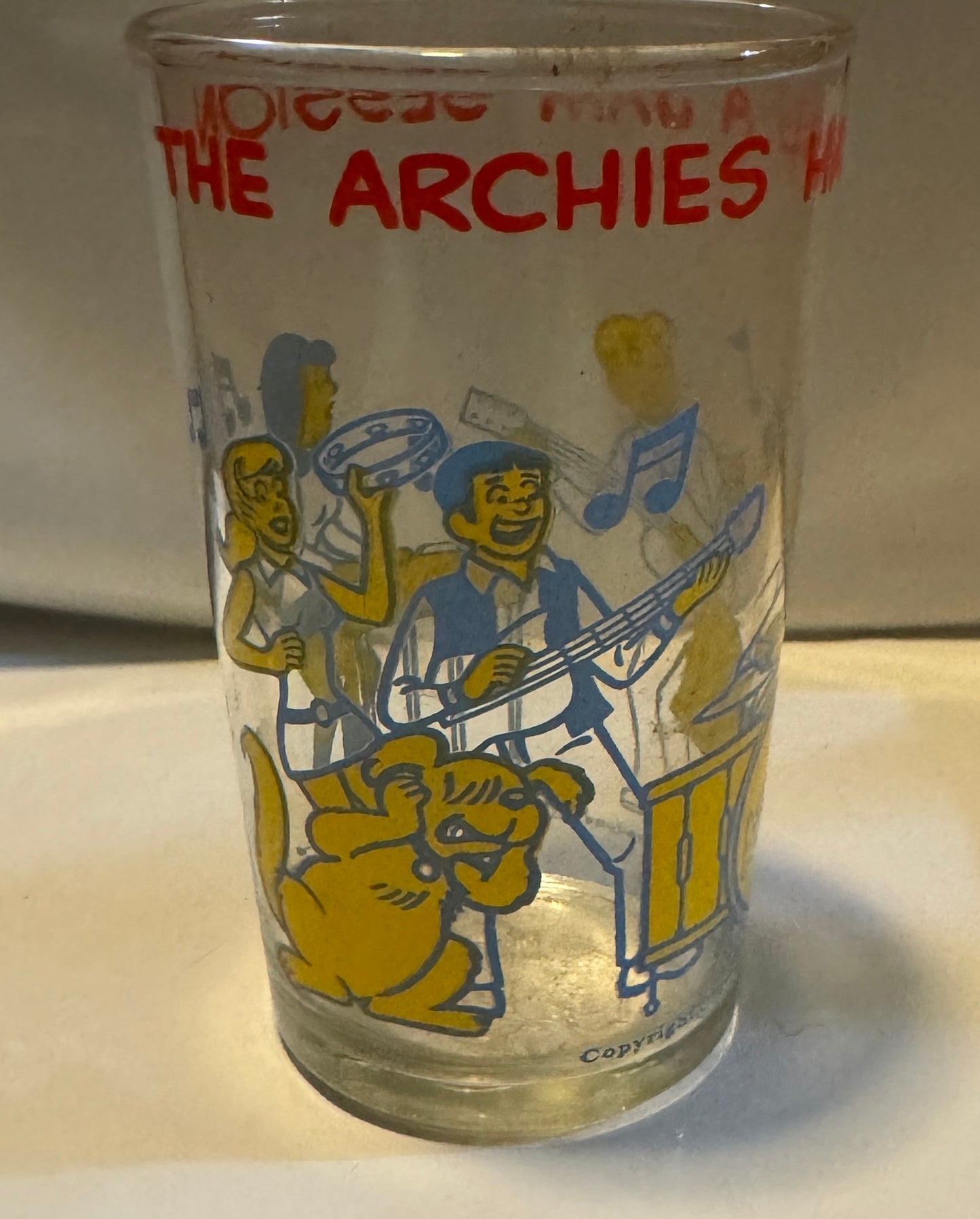 Archie Comics Vintage Welch's Jelly Glass 1971 Embossed Bottom Various