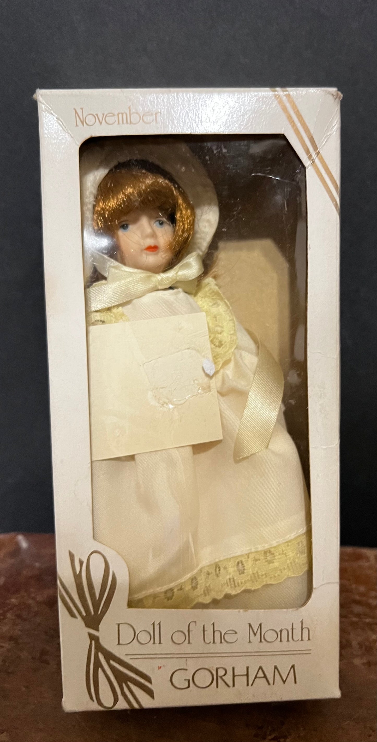 Gorham Doll of the Month November w/ Tag and Box