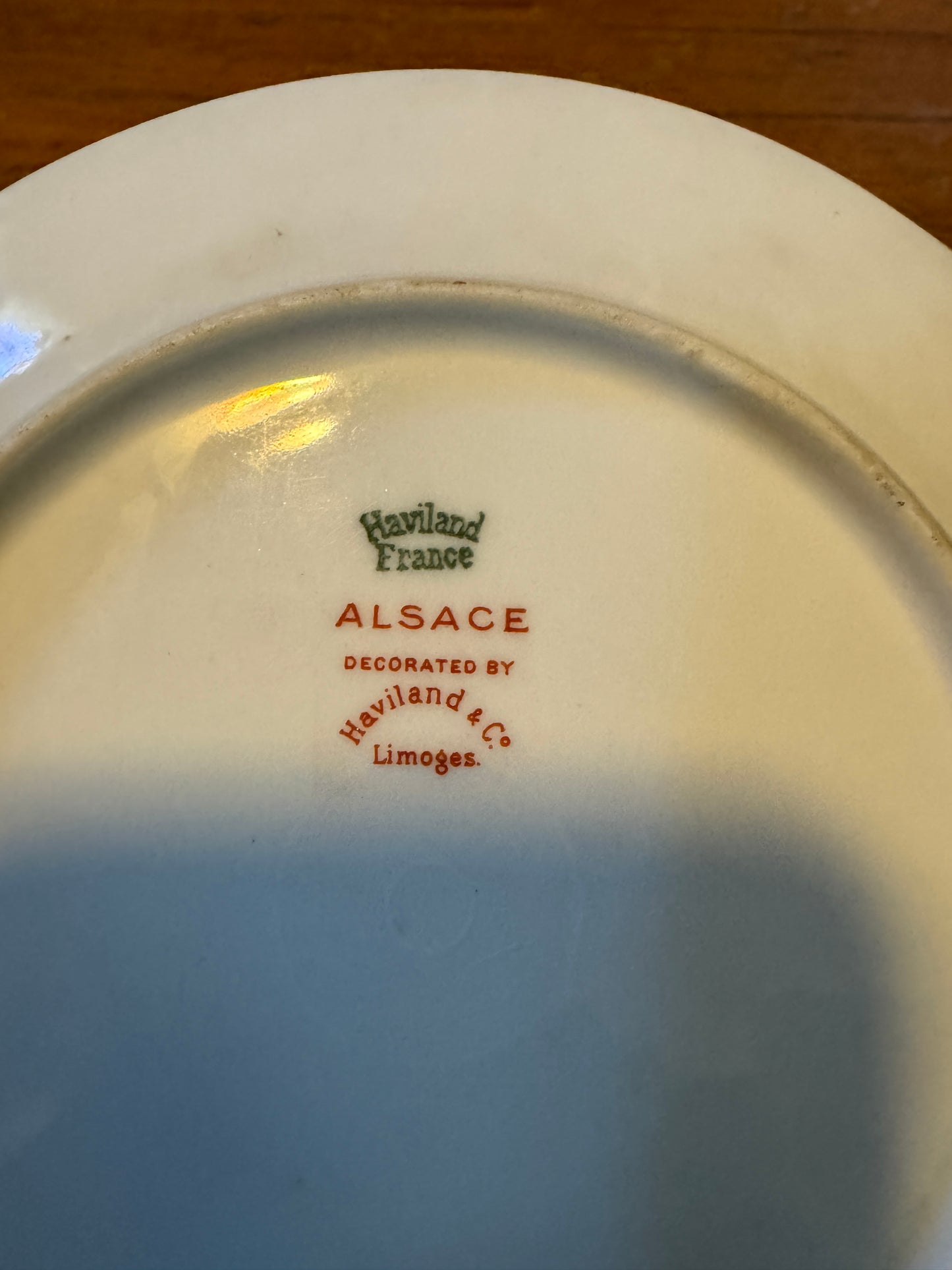 Haviland Limoges Alscae France Plate Vintage