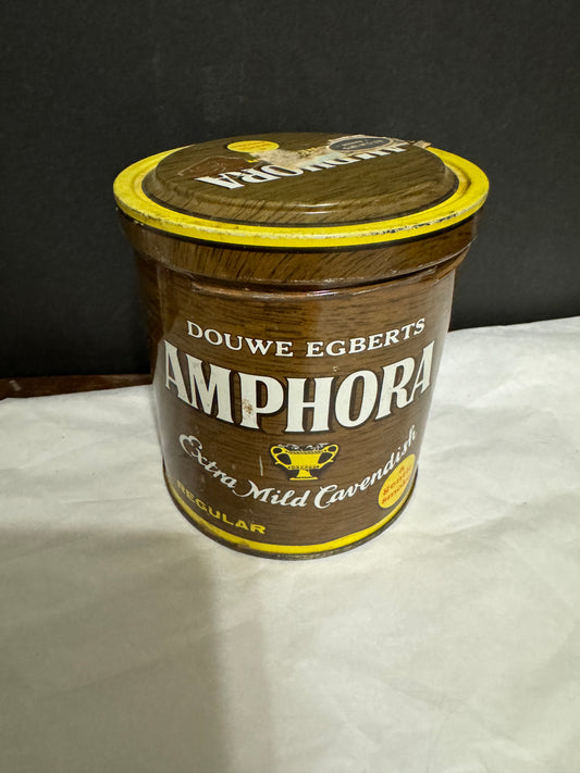 Douwe Egbert's Amphora Smoking Pipe Tobacco Tin Kentucky Club 7oz Vintage