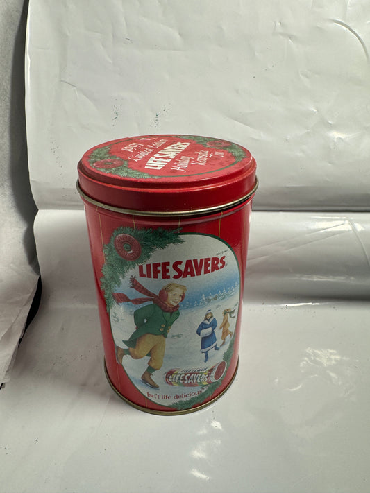 Life Savers Candy Red Limited Edition Keepsake Christmas Tin 1991 Vintage