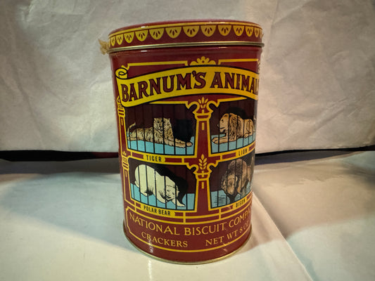 Nabisco Barnum's Animal Crackers Metal Tin 1979 Reproduction Empty 1914 Replica