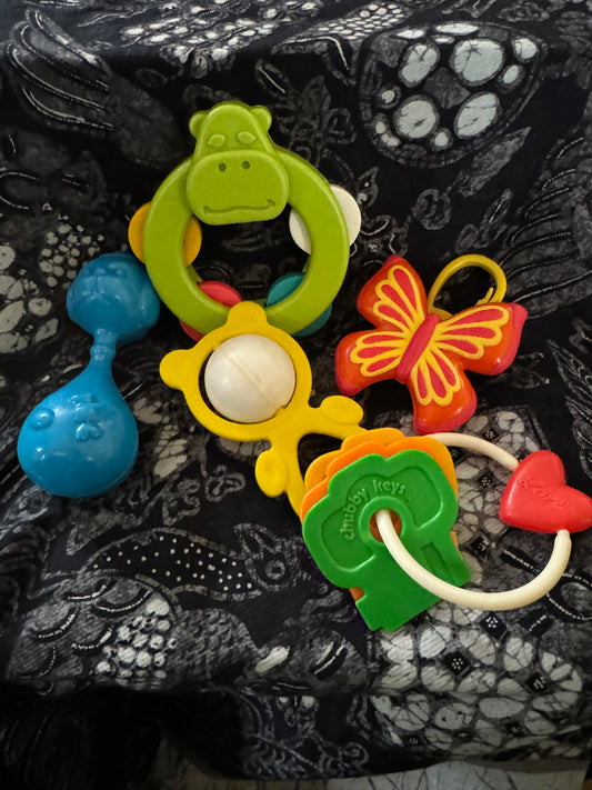 Baby Rattle Toys (Lot of 5)Vintage