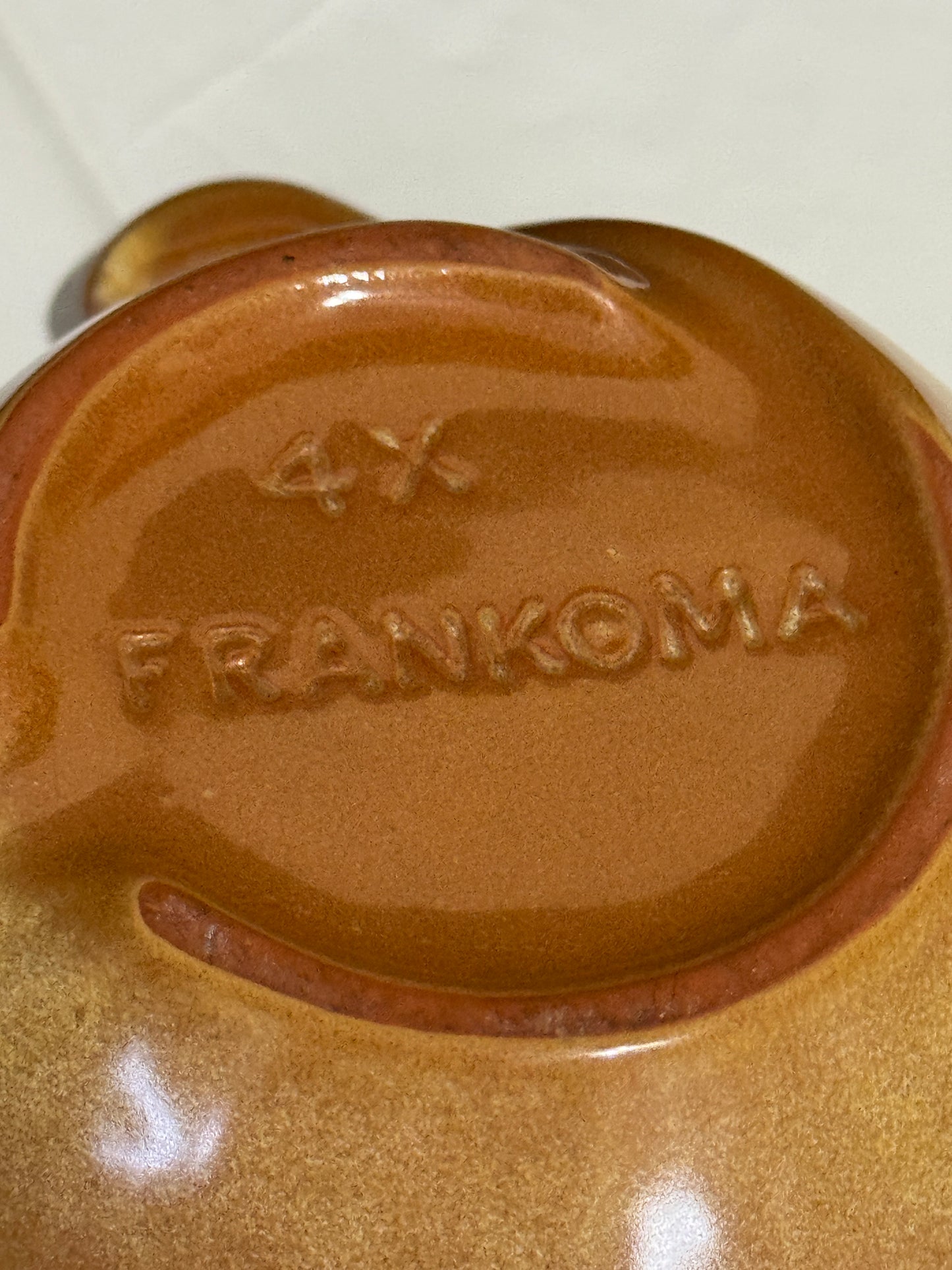 Frankoma Bowl Lazybones  Lug Handle