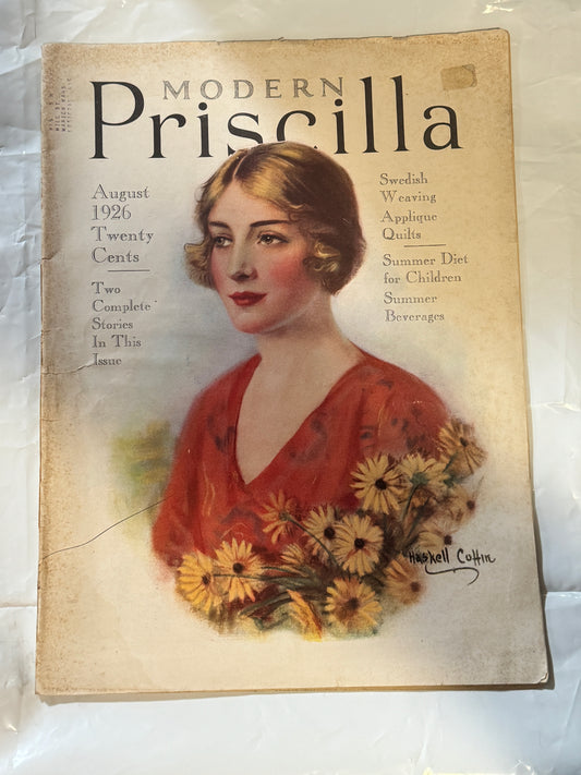 Modern Priscilla Magazine Aug 1926 Vintage