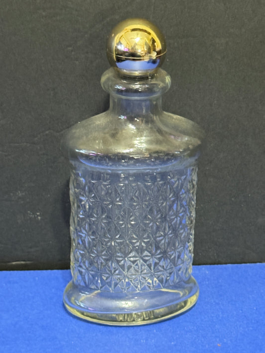 Avon Bottle With Gold Tone Lid Vintage