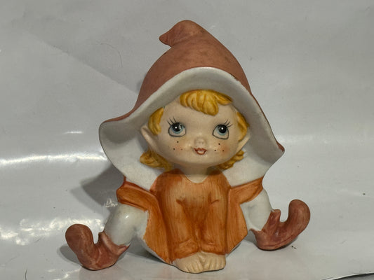 Pixie Bisque Figurines Homeco - VINTAGE