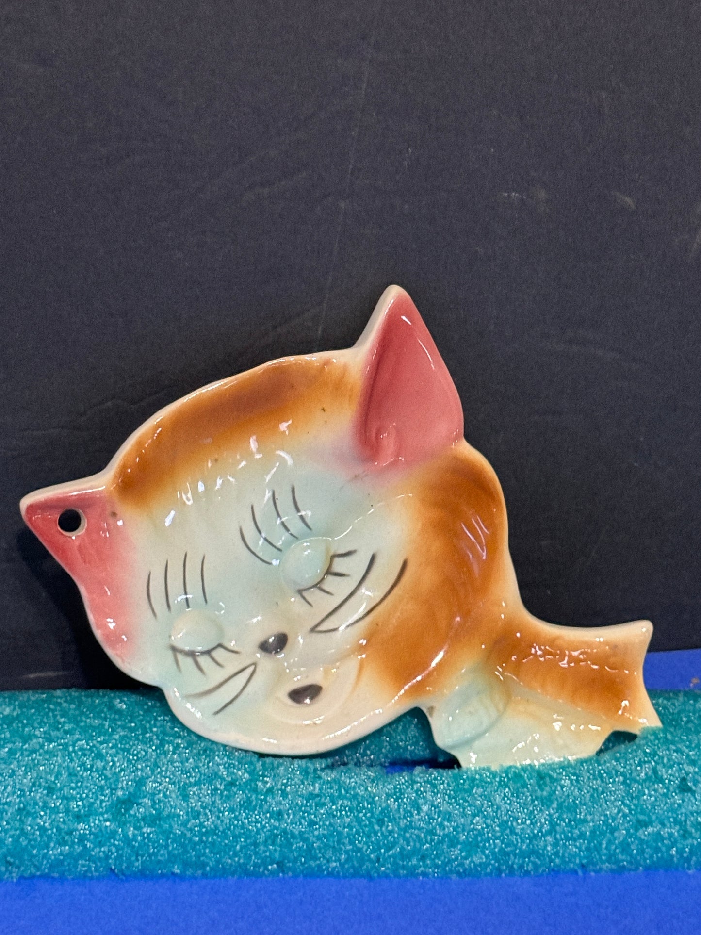 Kitty Spoon Rest Ceramic - VINTAGE