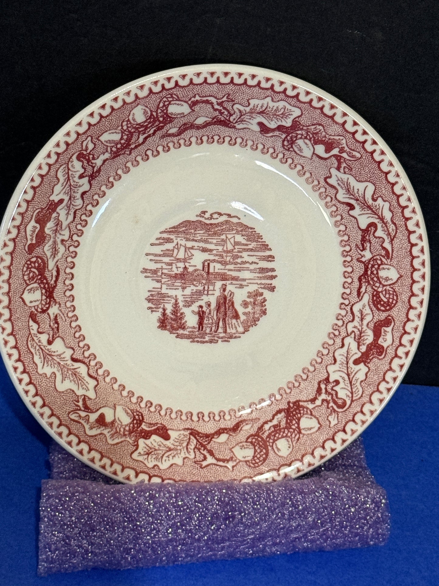 Memory Lane Pink Plate - VINTAGE