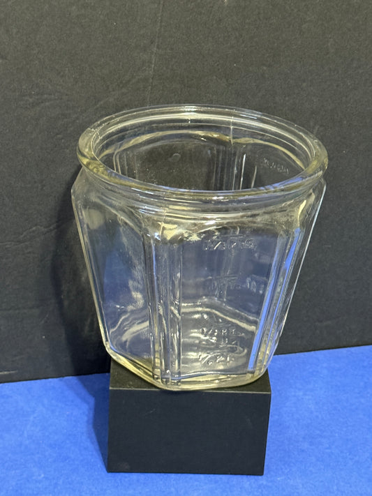 Heavy Glass Measuring Jar - ANTIQUE