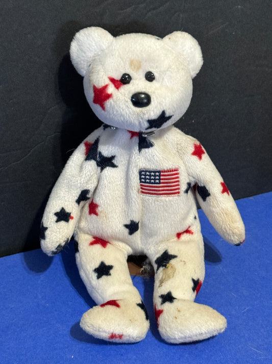 TY Glory Stars and Stripes Beanie Baby - VINTAGE