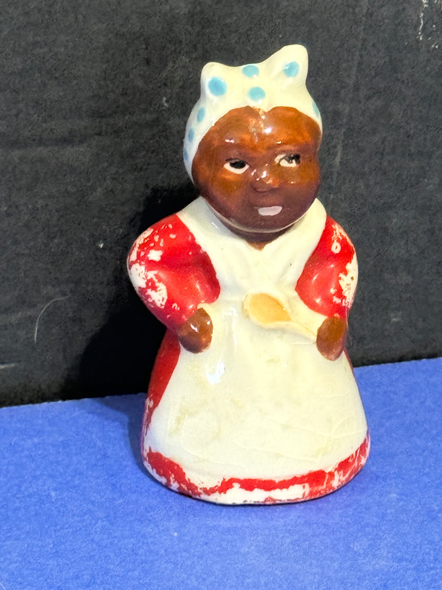 Old Plantation Woman Antique Shaker Salt or Pepper -Vintage